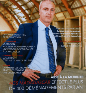 Fabris Grujic en couverture du magazine L'Express de Madagascar Business